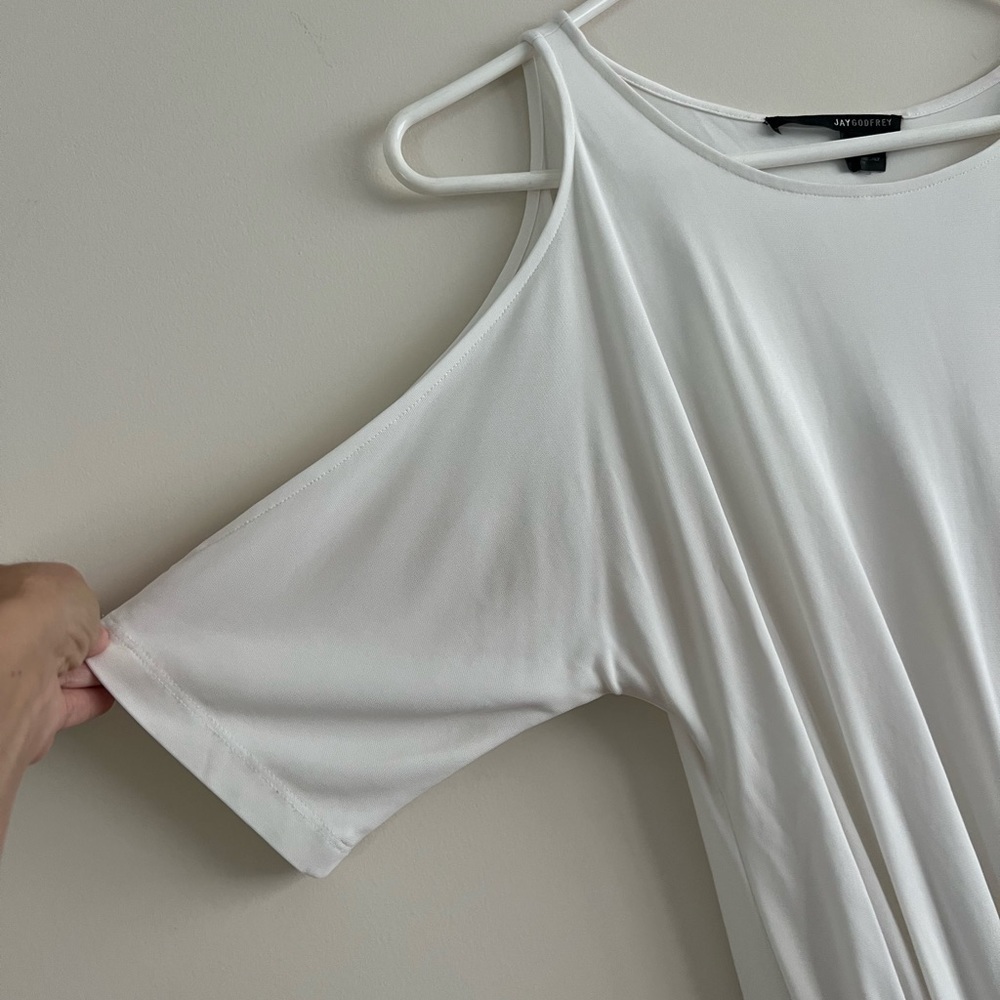 Jay Godfrey PRISTINE Summer Cold Shoulder Dress Size 4 - Picture 5 of 5